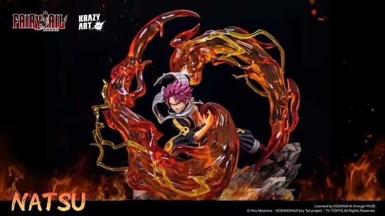 Natsu Dragneel resin statue Krazy art Studio anime figure