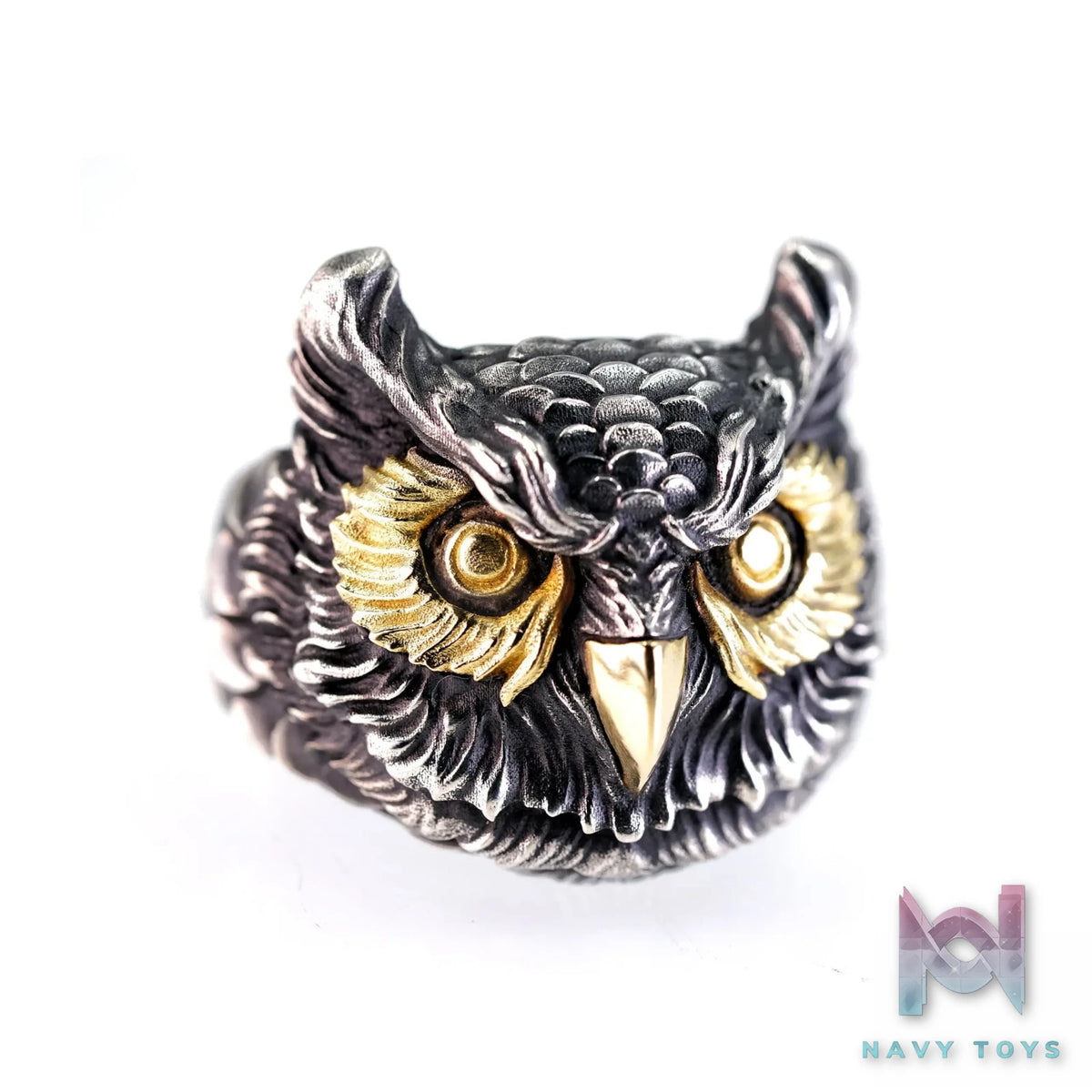 Raven Studio (silver jewelry) – Guardian Series Original Owl Ring Original