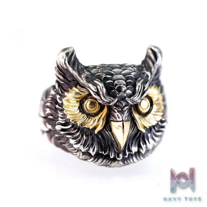 Raven Studio (silver jewelry) – Guardian Series Original Owl Ring Original