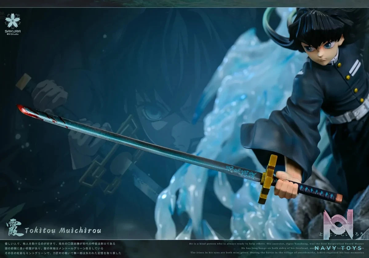 SAKURA Studio - Demon Slayer Mist Hashira Muichiro Tokito resin statue Navy Toys anime figure
