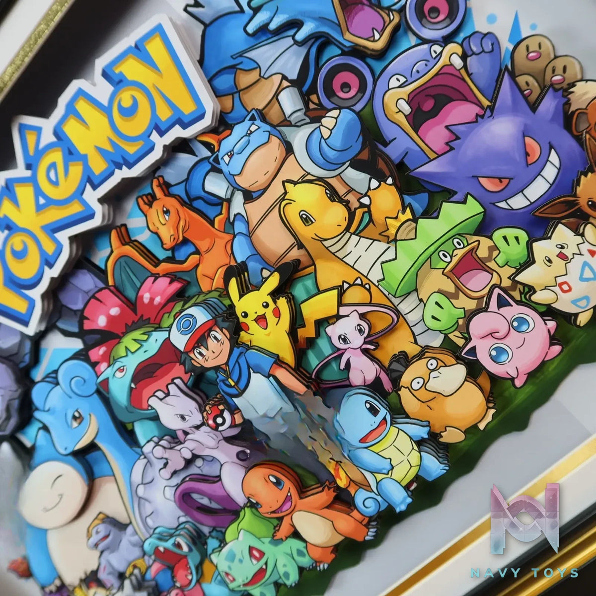 KALA HOME Studio – Pokémon Multiple Characters #04 3D Decorative Painting Pokémon