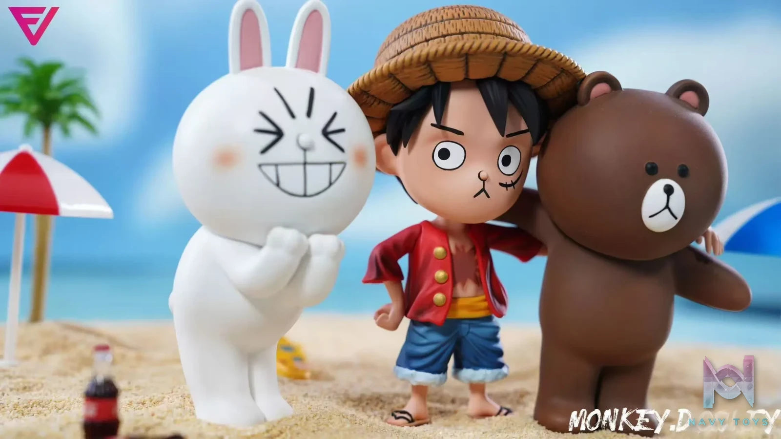 EVE Studio – One Piece Q version Luffy & Brown & Cony