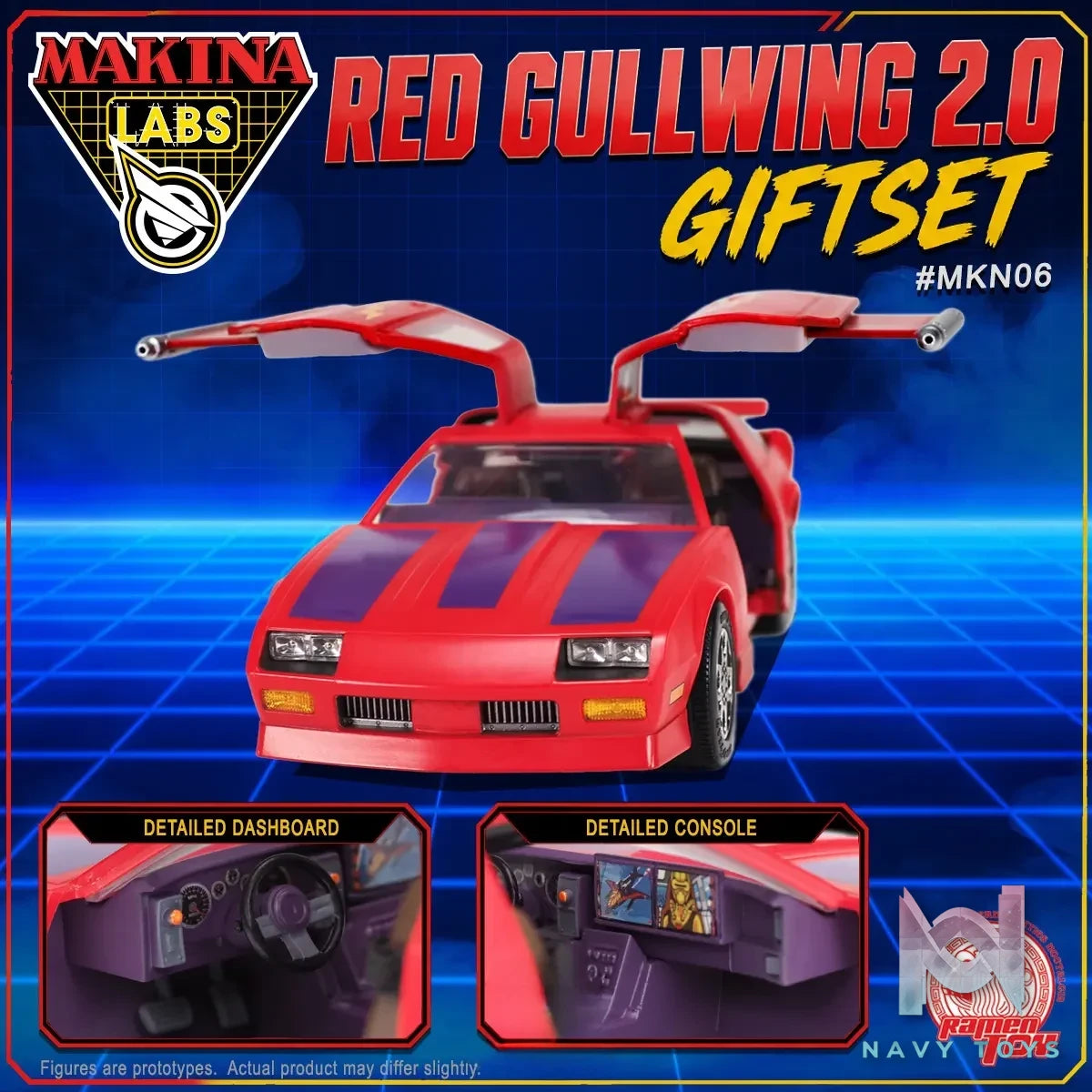 Ramen Toy – RED GULLWING 2.0 GIFTSET MKN06 (Licensed)