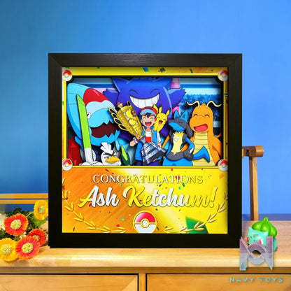 Yu Zhi Jiang Studio – Pokémon Multiple Characters Series #11 3D Decorative Painting Pokémon