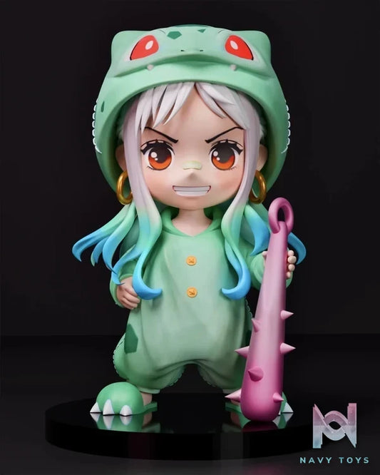 Super Guai Studio - One Piece Yamato cos Bulbasaur resin statue Navy Toys anime figure