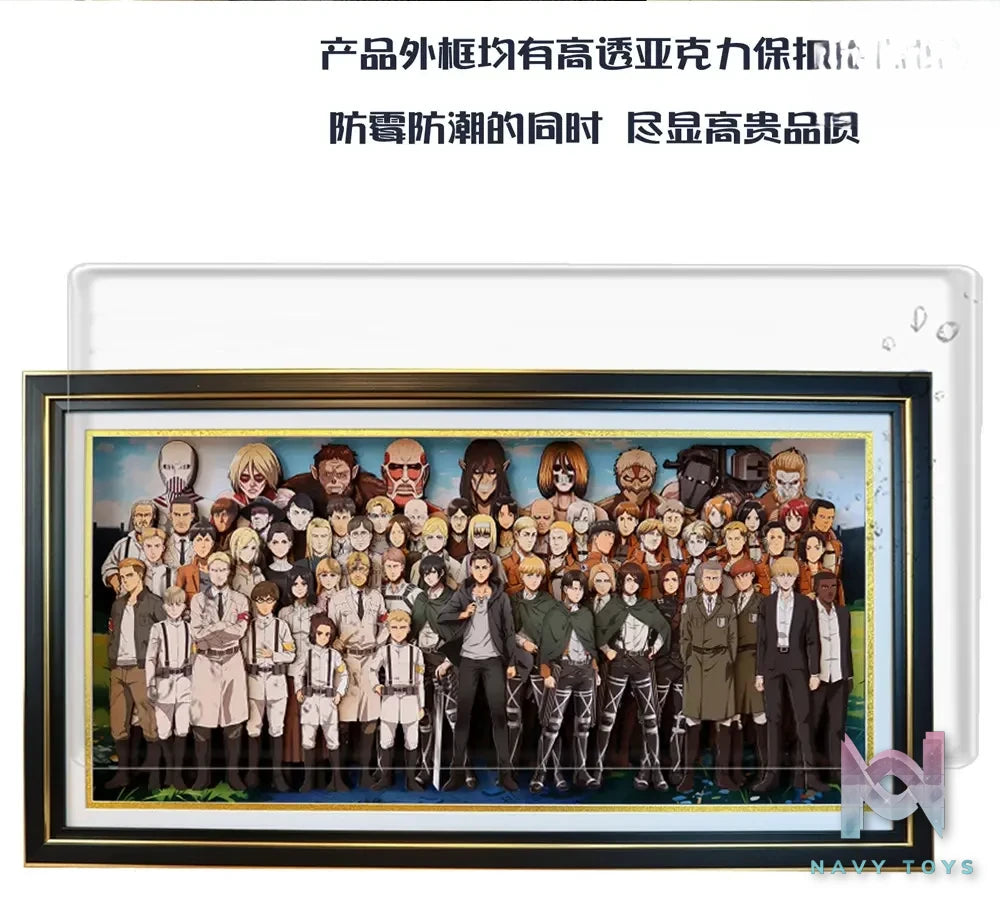 KALA HOME Studio – Attack on Titan Multiple Characters #05 Titan 3D Decorative Painting