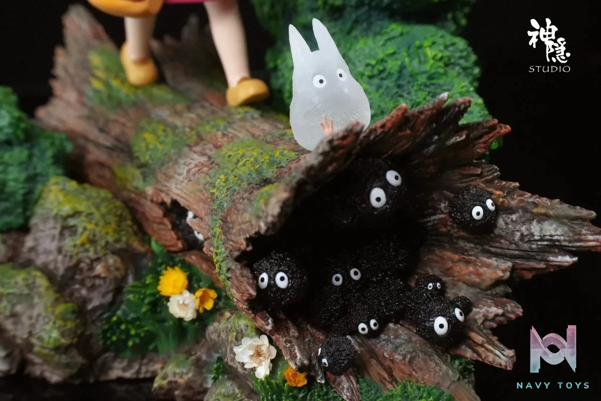 Shen Yin Studio - My Neighbor Totoro Meet Series Wooden Stake Mei resin statue Navy Toys anime figure