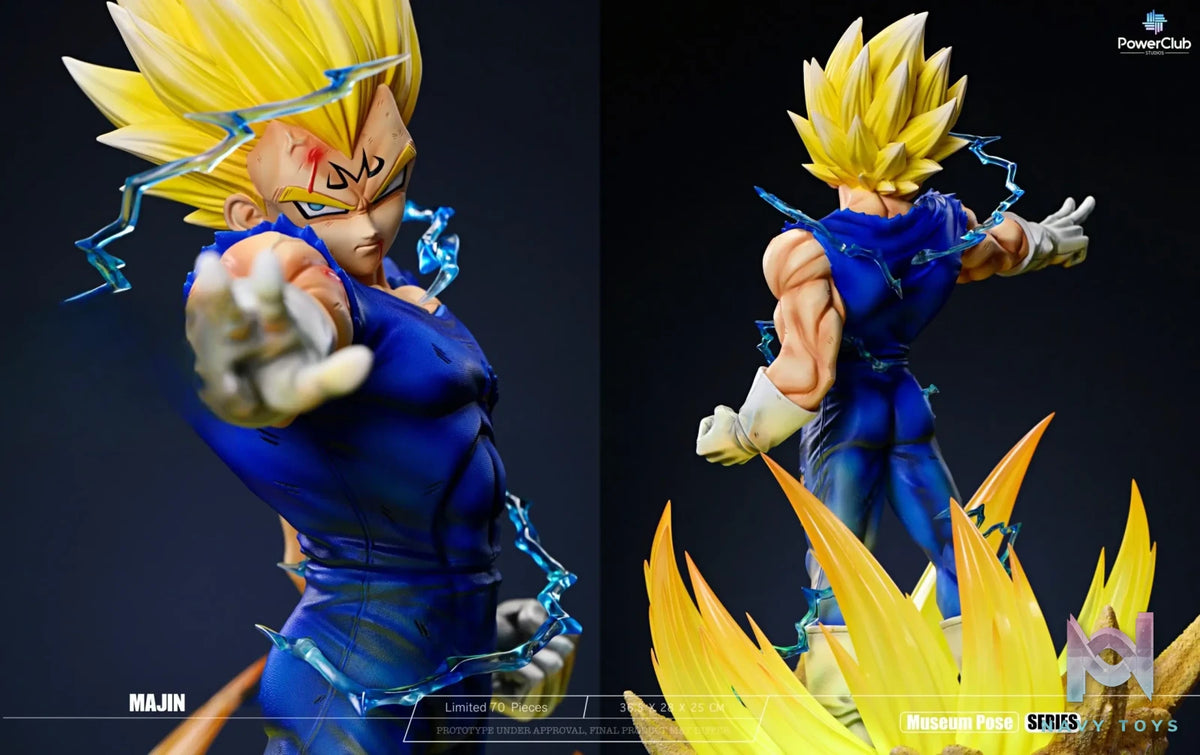 PowerClub Studio – Ultra ego Vegeta & Majin Vegeta 1/6 Collectible Statues Dragon Ball