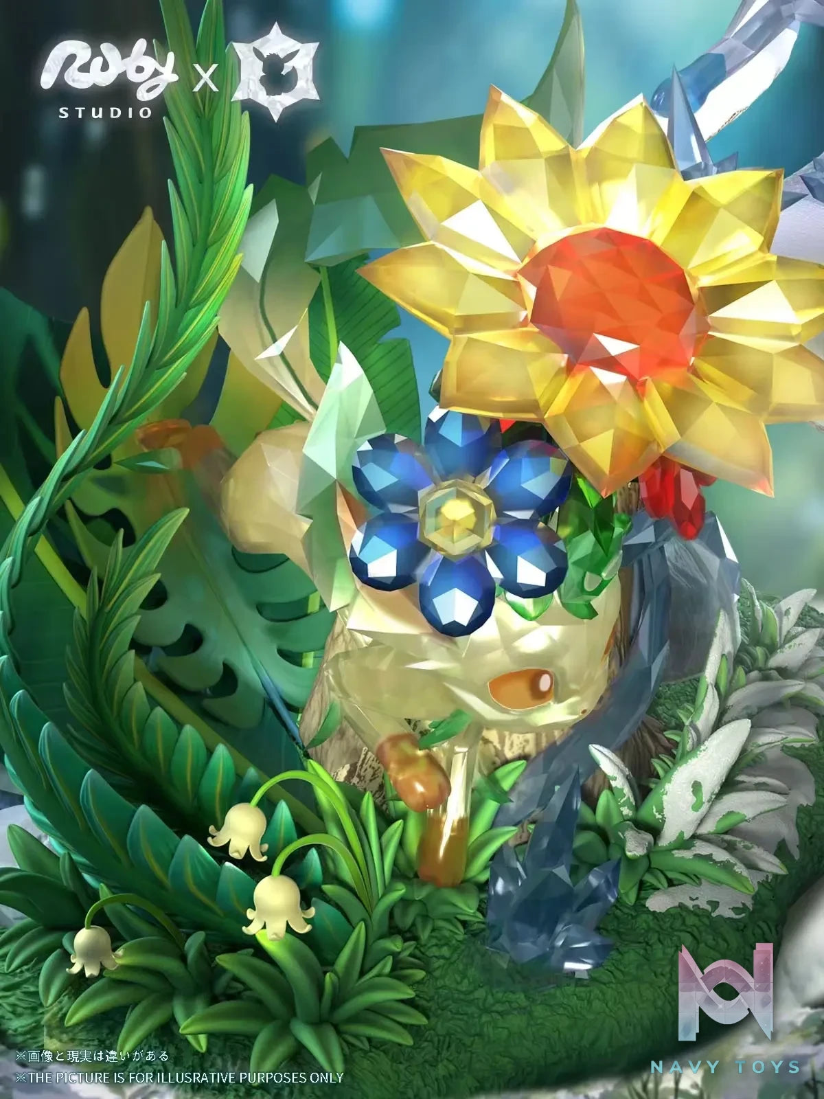 Ruby ​​Studio – Pokémon Terastal Eevee Forest #2 Leafeon & Glaceon