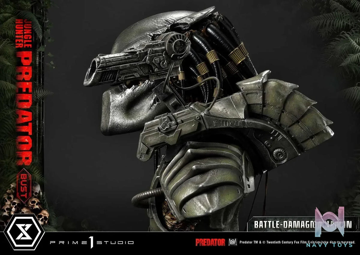 Prime 1 Studio – Premium Bust Predator (Film) Jungle Hunter Predator Battle-Damaged PBPR-03 (Licensed)