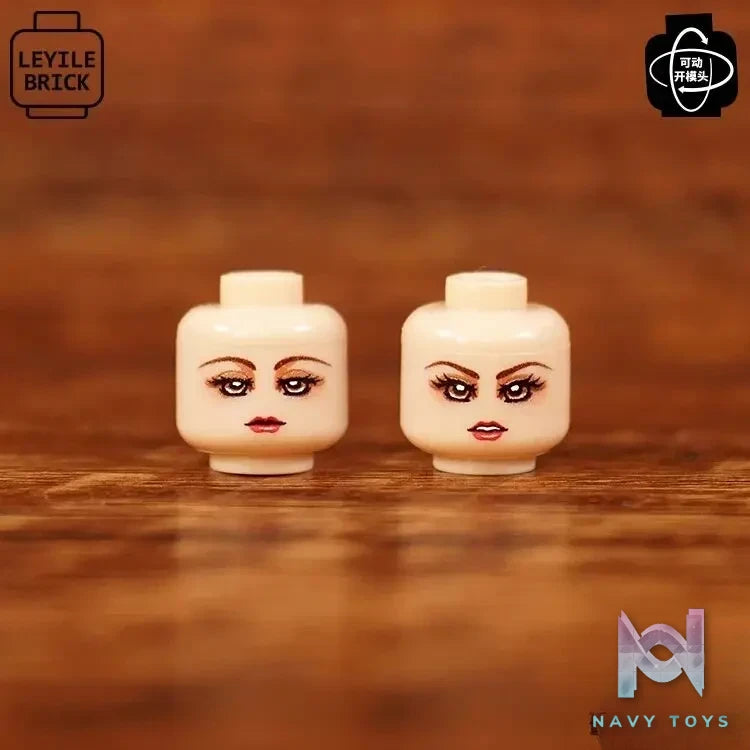 LEYILEBRICK Studio – Cute Girl Posable Head #04 Original