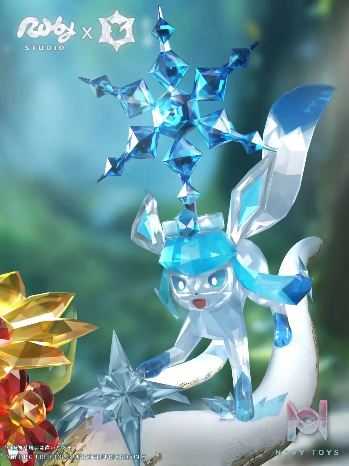 Ruby ​​Studio – Pokémon Terastal Eevee Forest #2 Leafeon & Glaceon