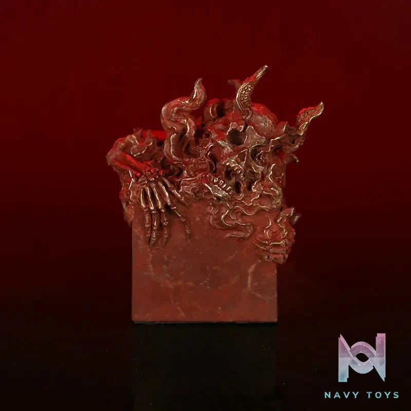 Manas SUM – Fan Zai “Flame Demon Seal” Weird Sealing Series Original Design Cast Bronze Decoration (Licensed)