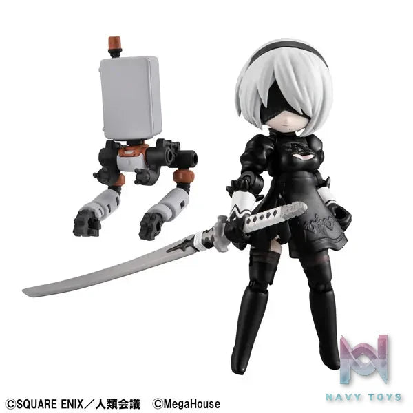 MegaHouse Studio – Desktop Army NieR:Automata Ver1.1a Collab 2B Posable Figure (Licensed)