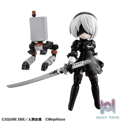 MegaHouse Studio – Desktop Army NieR:Automata Ver1.1a Collab 2B Posable Figure (Licensed)
