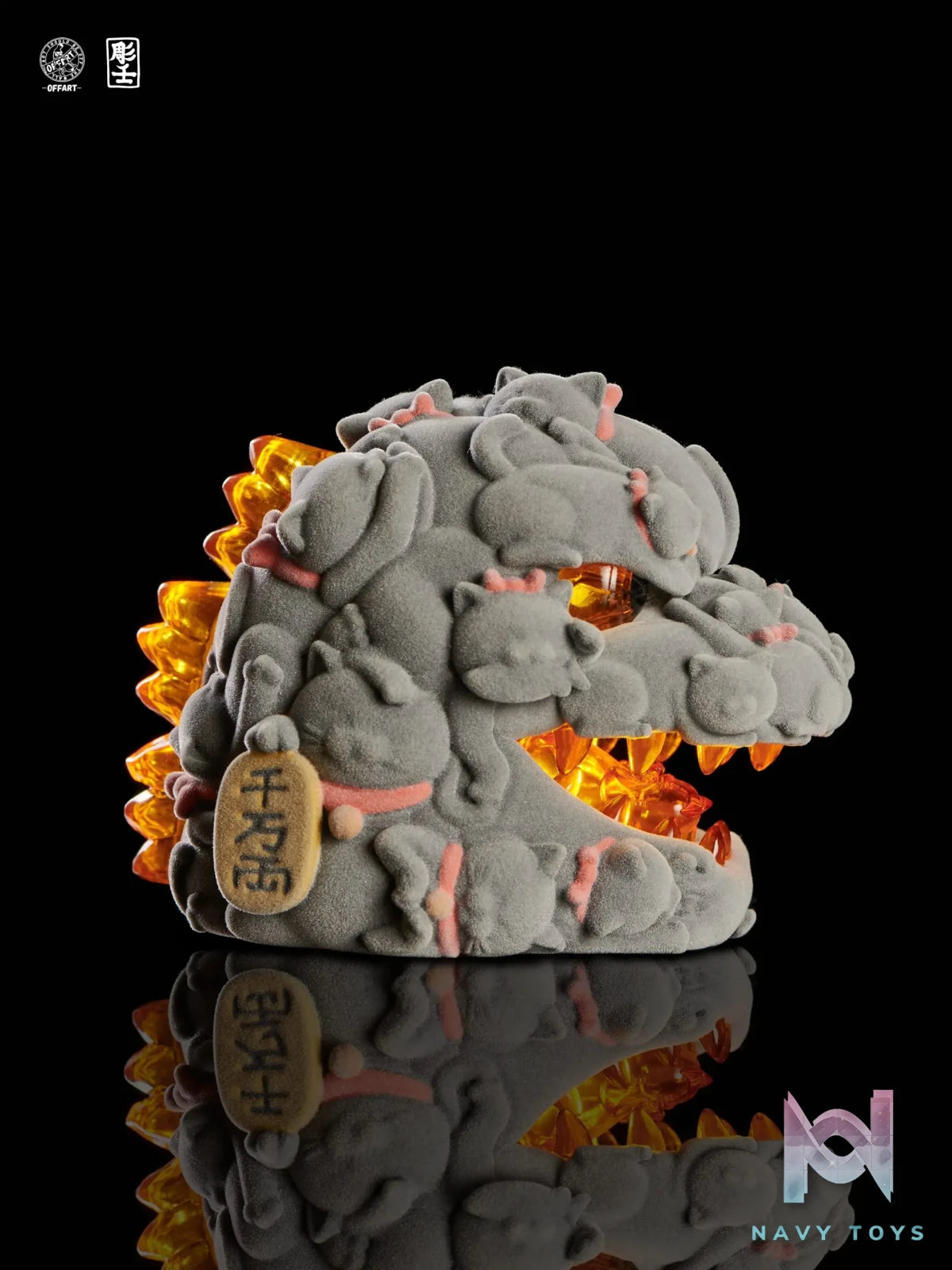 OFFART & A Ren – Flame Hundred Cats Mini – Flocked Version (Licensed)