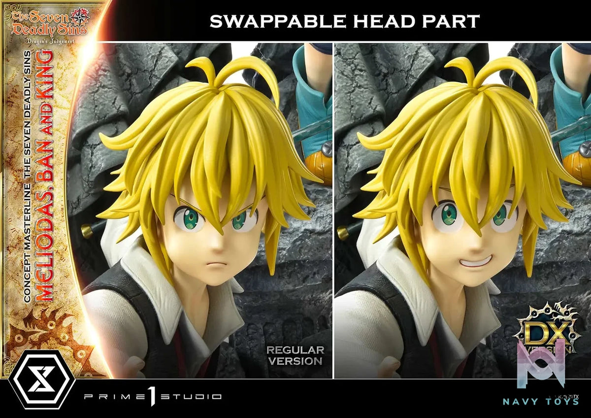 Prime 1 Studio – Concept Masterline The Seven Deadly Sins Meliodas, Ban and King CMNTZ-01 CMNTZ-01DXS (Licensed)