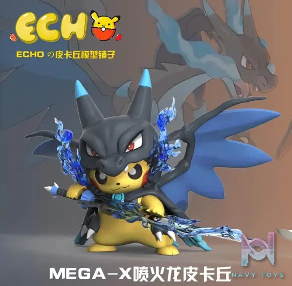 Echo Studio – Pokemon Mega Charizard X & Mega Charizard Y Pikachu