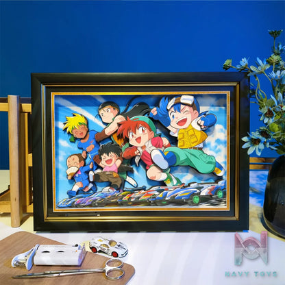 Yu Zhi Jiang Studio – Multiple Characters Series #2 3D Decorative Painting Bakusou Kyoudai Let’s & Go!!