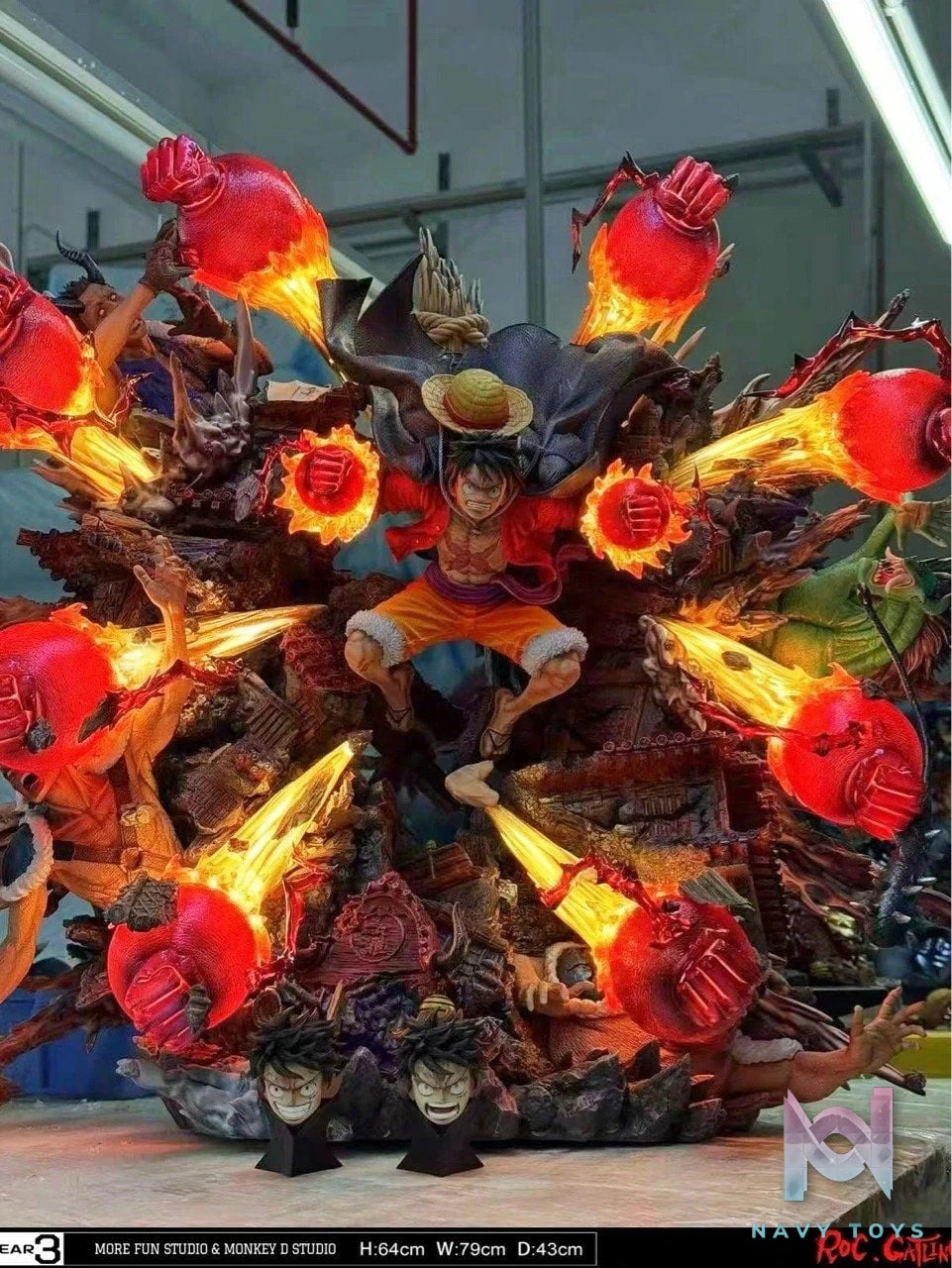 Luffy Gear 3 - One Piece - More Fun x Monkey D Studio resin statue More Fun x Monkey D Studio anime figure