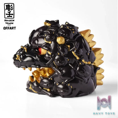 OFFART & A Ren – OFFART X Horiren Red Flame Hundred Cats Mini – Black Gold Bust (Licensed)