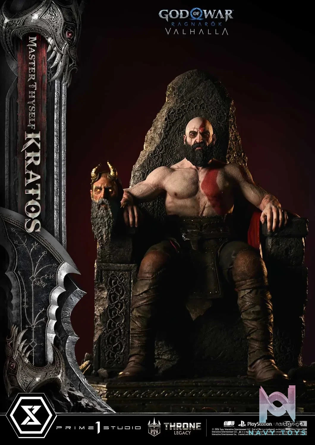 Prime 1 Studio – God of War: Ragnarok Master Thyself Kratos 1/3 Scale Statue TLCGOW-01 TLCGOW-01S (Licensed)
