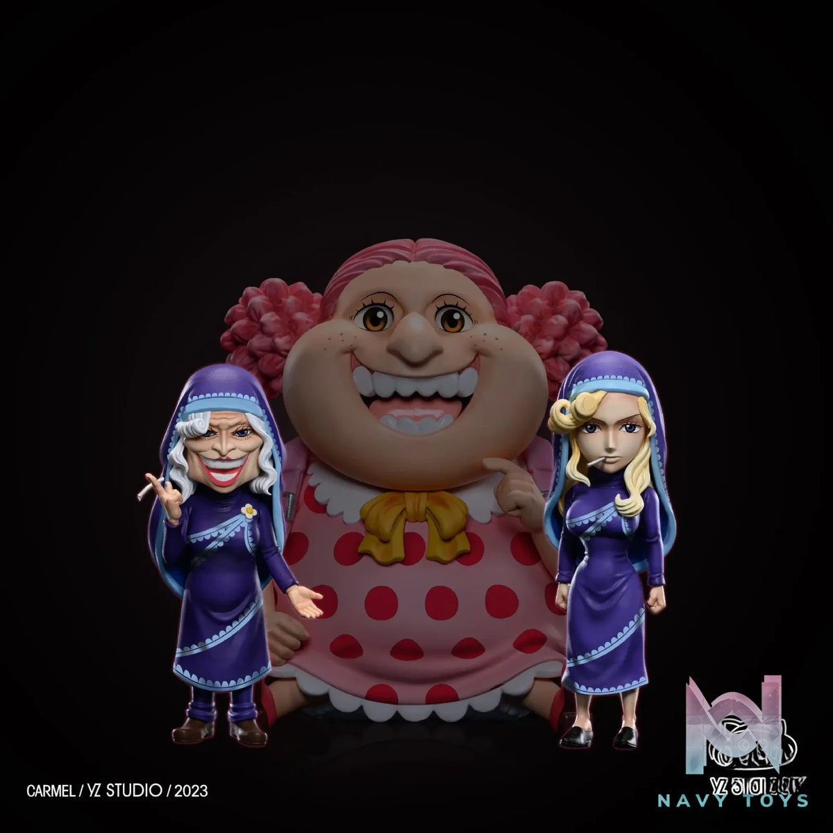 YZ Studio – One Piece Auntie group resonance side young & old Carmel