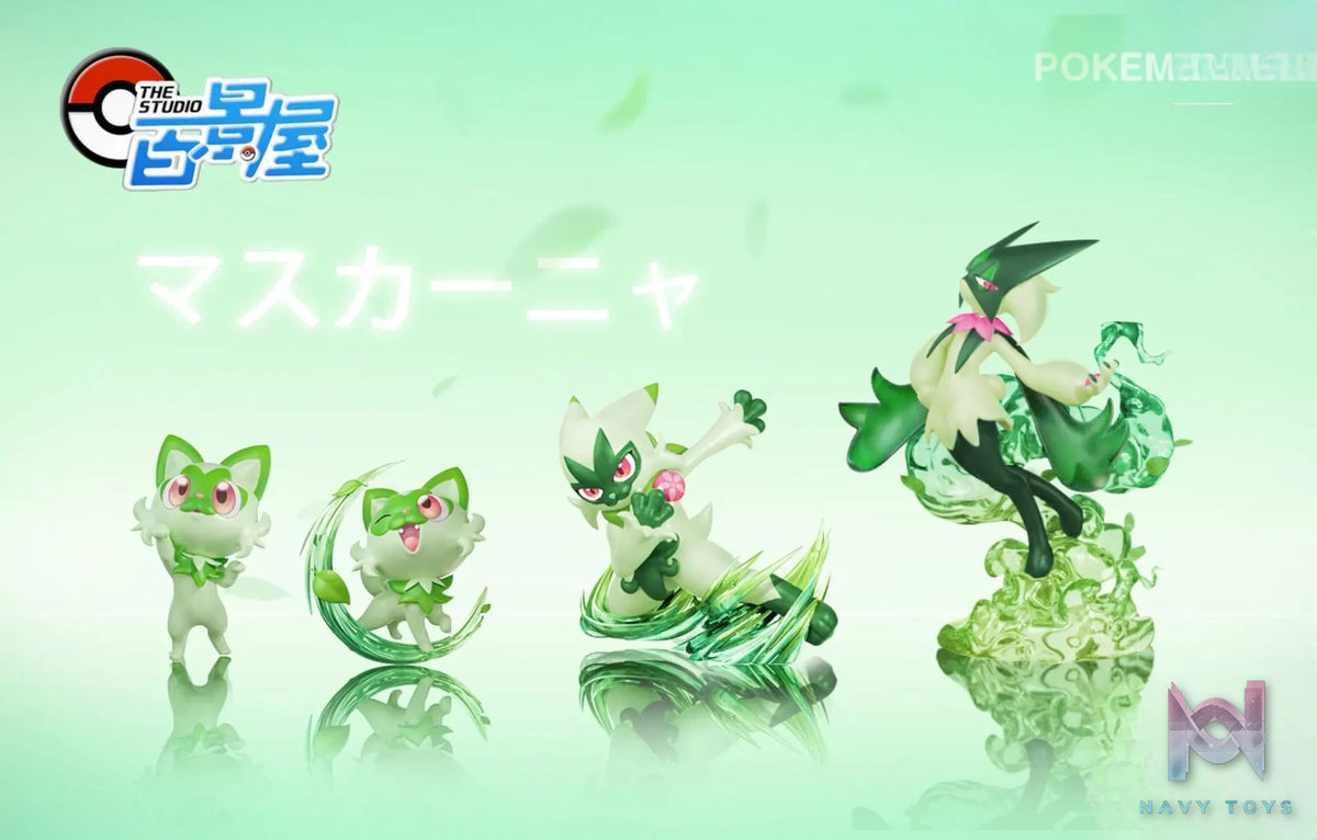 BaiJingWu Studio – Pokémon Sprigatito Evolution Group