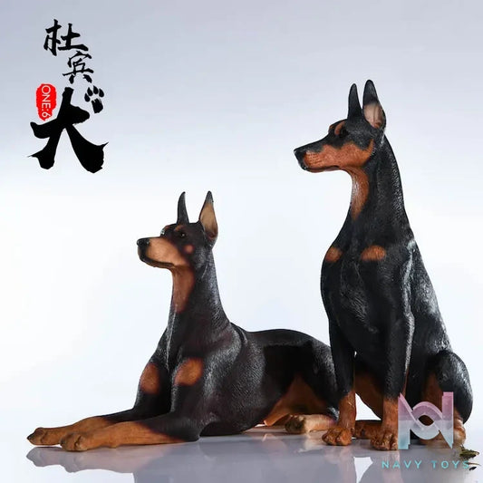 JXK – 1/6 Doberman Pinscher Model – Animal Figurine (Hound Series) JxK004 (Licensed)