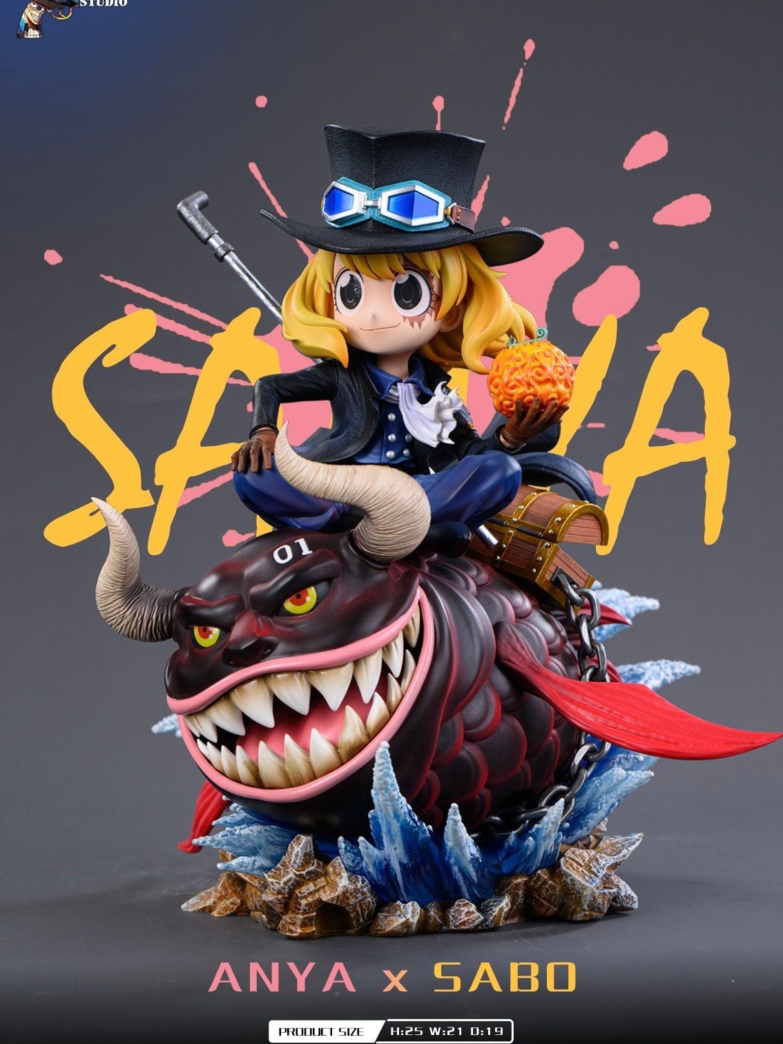 ANYA x SABO - One Piece x Spy X Family - BiuBiu Studio resin statue BiuBiu Studio anime figure