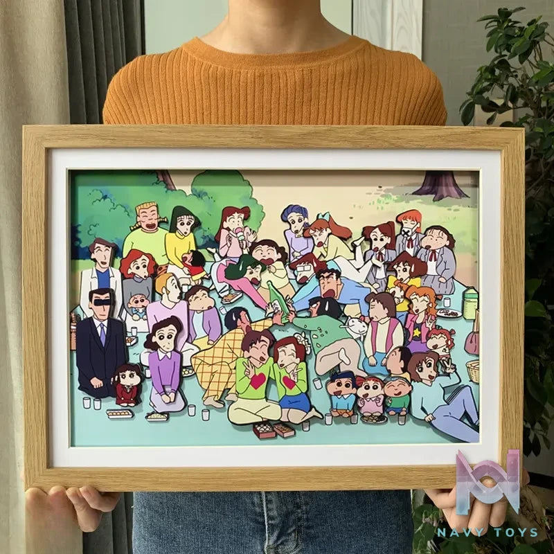 KALA HOME Studio – Crayon Shin-chan Multiple Characters #06 3D Decorative Painting Crayon Shin-chan