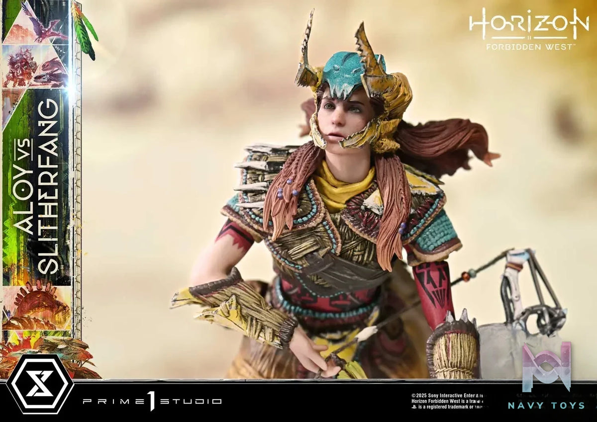 Prime 1 Studio – Ultimate Diorama Masterline Horizon Forbidden West Aloy vs. The Slitherfang UDMHFW-01 UDMHFW-01S (Licensed)