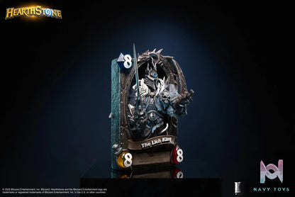 HEX Collectibles – Blizzard Official Licensed Hearthstone Lich King Card Art Statue HEXFRAME04 (Licensed)