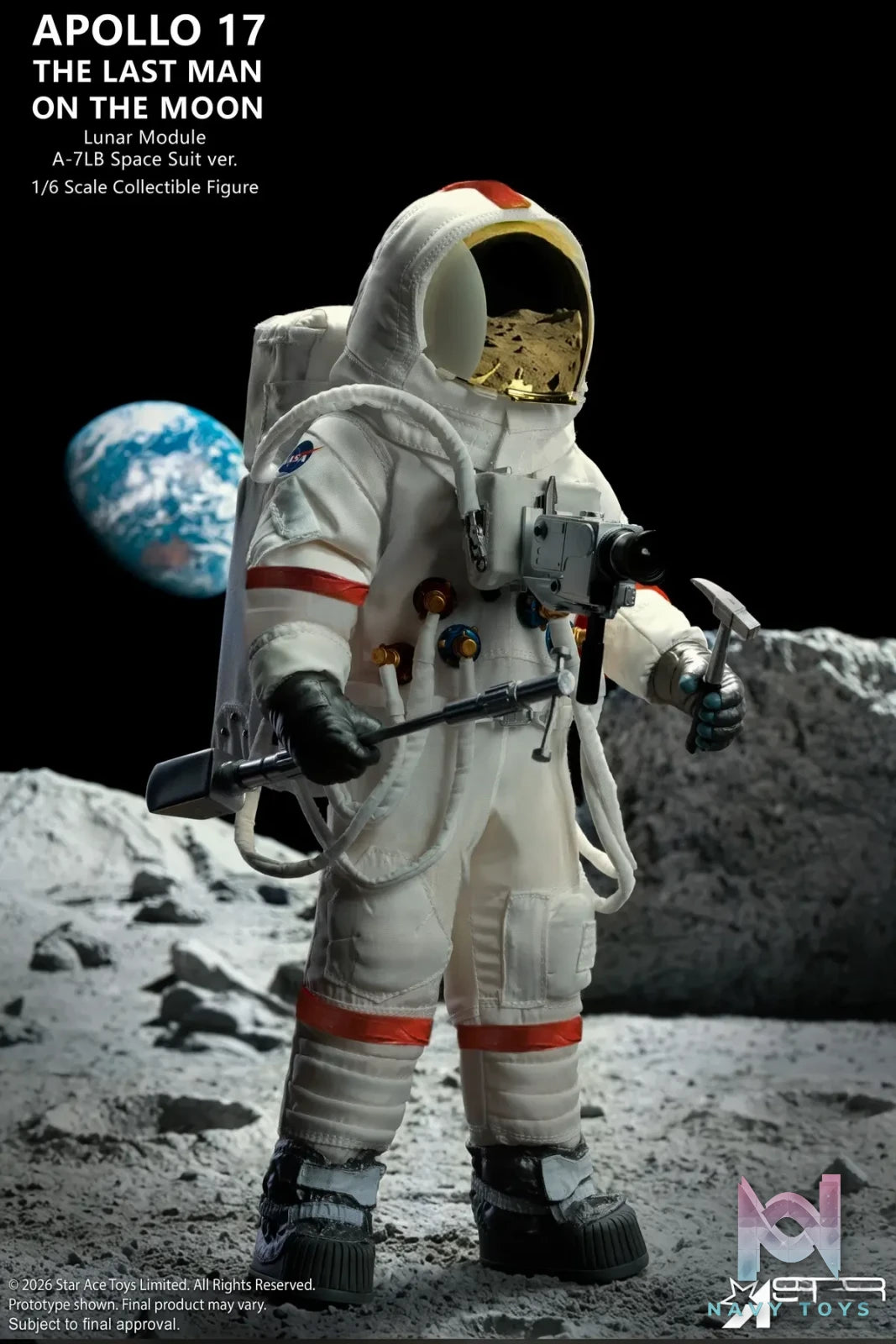 Star Ace Toys – Apollo17 The Last Man on the Moon 1/6 Action Figure SA0160 (Licensed)