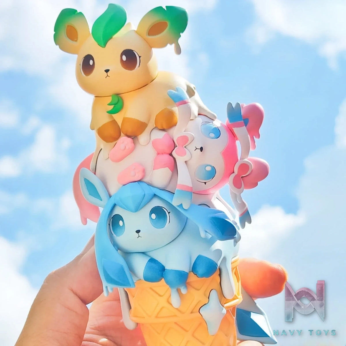 DM Studio – Pokémon Leafeon & Glaceon & Sylveon ice cream