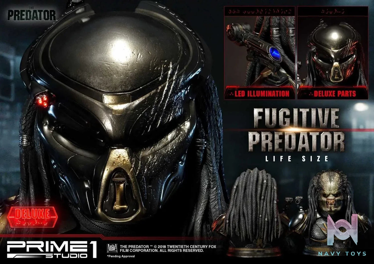 Prime 1 Studio – Life Size Bust The Predator (Film) Fugitive Predator LSTPR-01 LSTPR-01DX (Licensed)