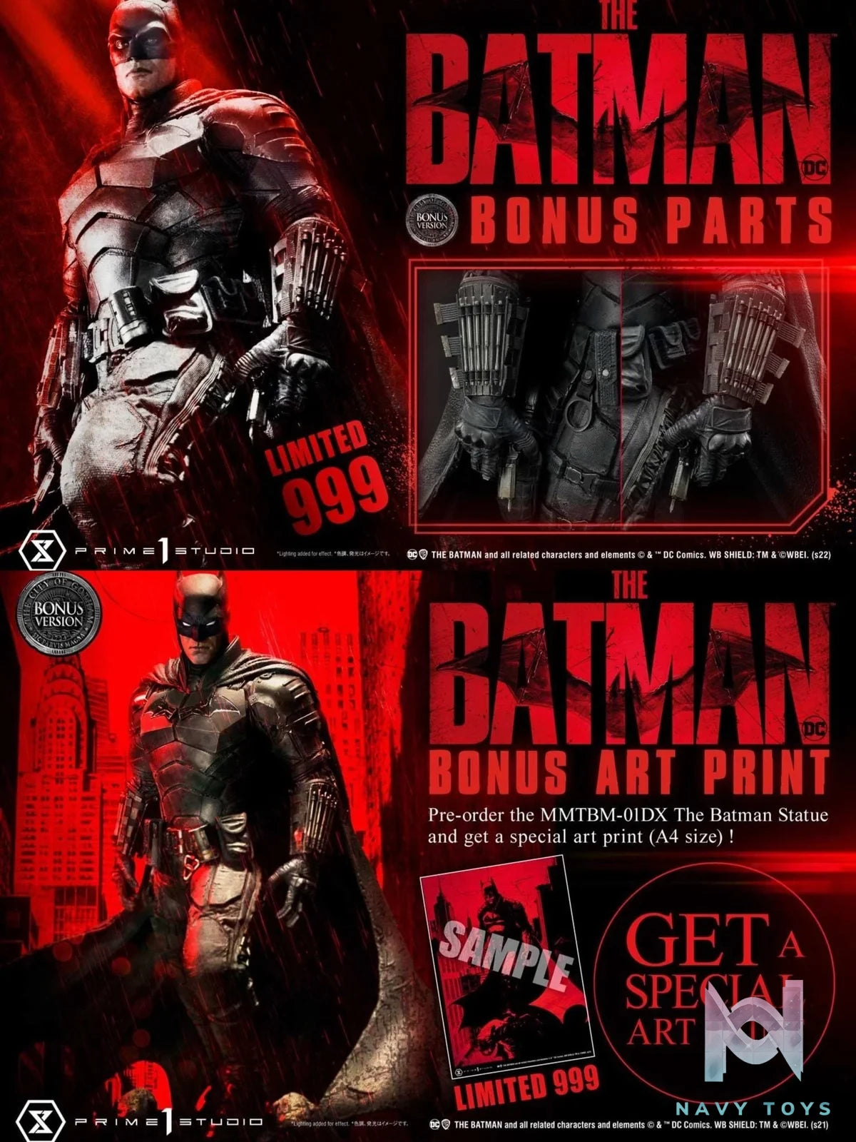 The Batman - Prime 1 Studio (MMTBM - 01; MMTBM - 02LM) resin statue Prime 1 Studio anime figure
