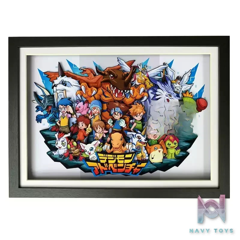 KALA HOME Studio – Digimon Multiple Characters #04 3D Decorative Painting Digimon