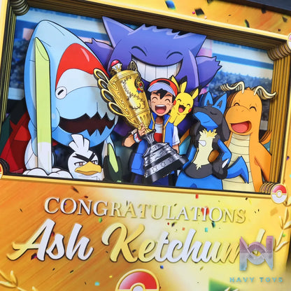 KALA HOME Studio – Congratulation Ash Ketchum! 3D Decorative Painting Pokémon