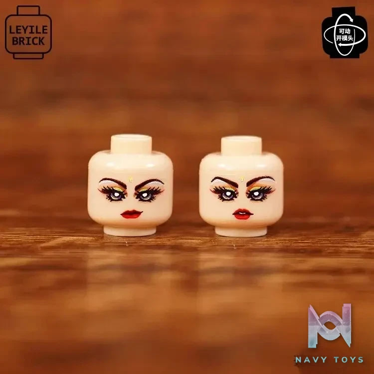 LEYILEBRICK Studio – Cute Girl Posable Head #04 Original