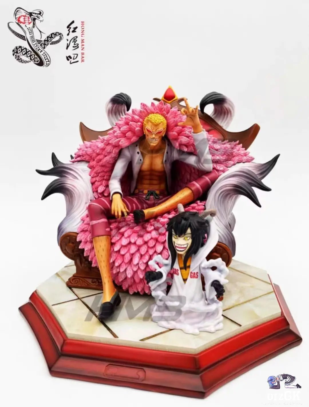 Hong Man Bar Studio - One Piece Seated Donquixote Doflamingo resin statue Navy Toys anime figure