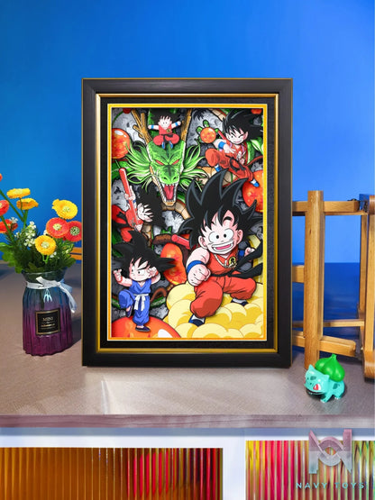 Yu Zhi Jiang Studio – Son Goku 3D Decorative Painting Dragon Ball