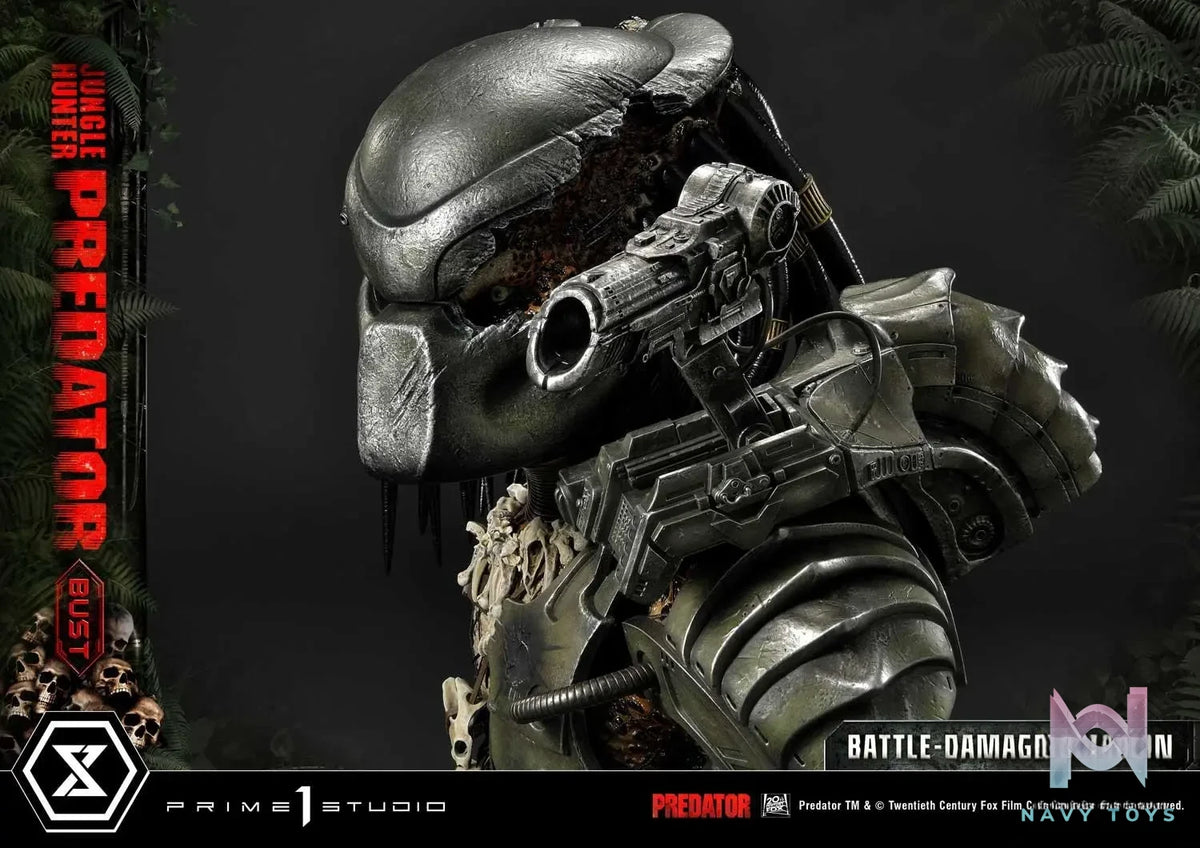 Prime 1 Studio – Premium Bust Predator (Film) Jungle Hunter Predator Battle-Damaged PBPR-03 (Licensed)