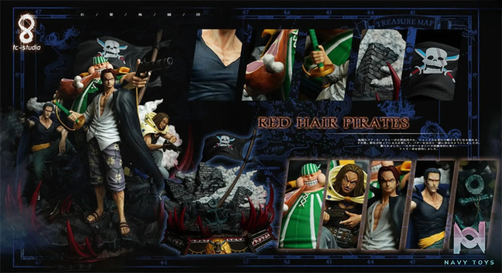 TC Studio – One Piece Red Hair Pirates