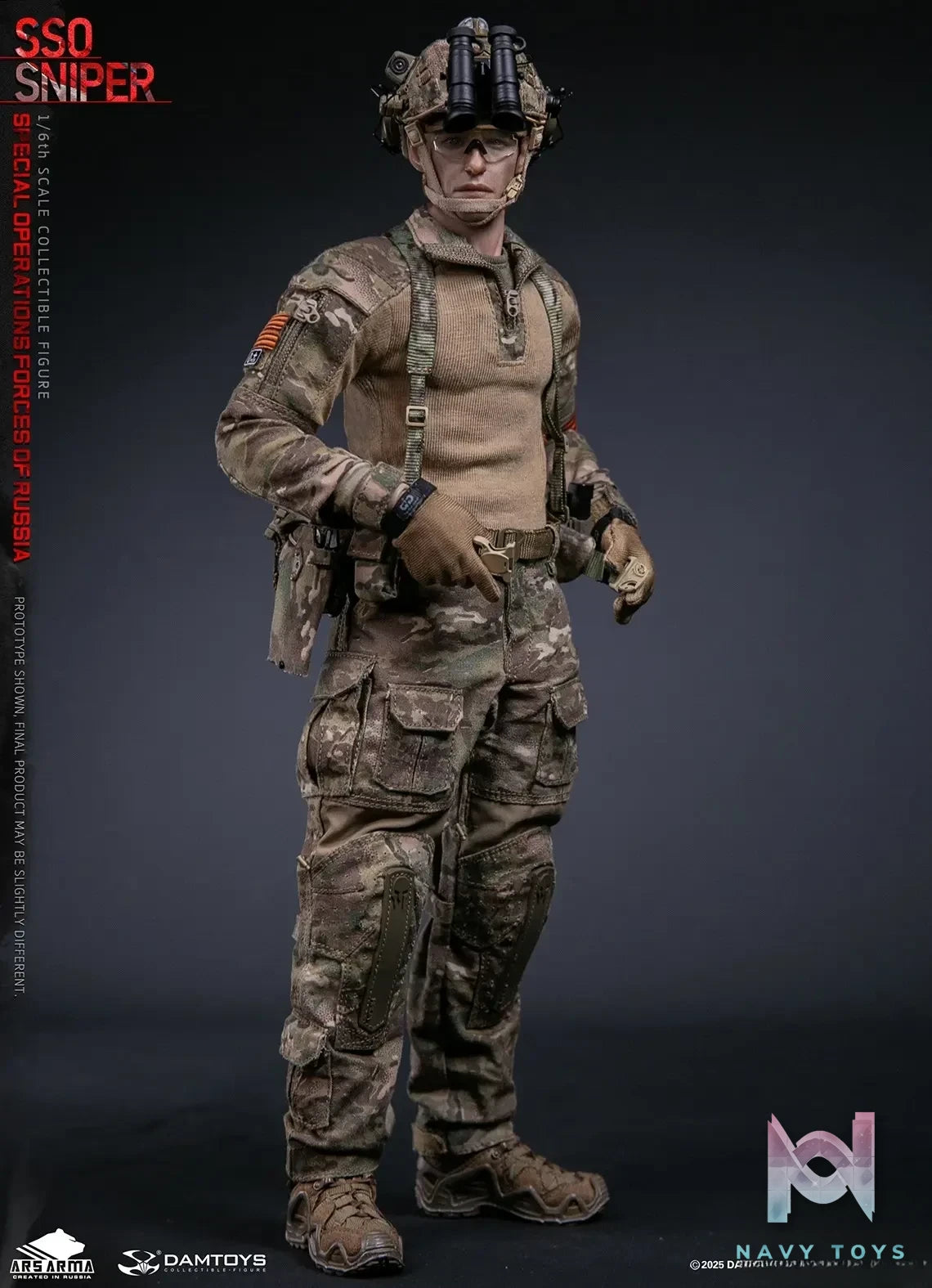 DAMTOYS – 1/6 Scale Russian Federation SSO Special Forces Sniper Item No. 78108 (Licensed)