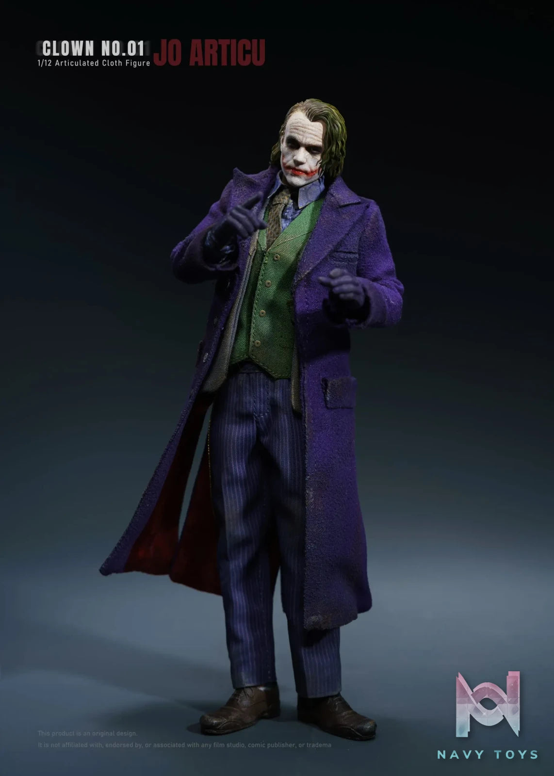 JO ARTICU Studio – CLOWN No.01 1/12 Scale Cloth Outfit Articulated Figure DC Comics