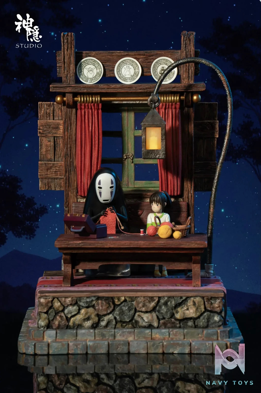 Shen Yin Studio – Spirited Away Silhouette Moment Series Spirited Away No-Face Man & Chihiro Ogino