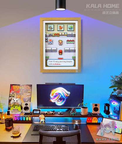 KALA HOME Studio – “A Choice” Pokémon FireRed/LeafGreen 3D Decorative Painting Pokémon