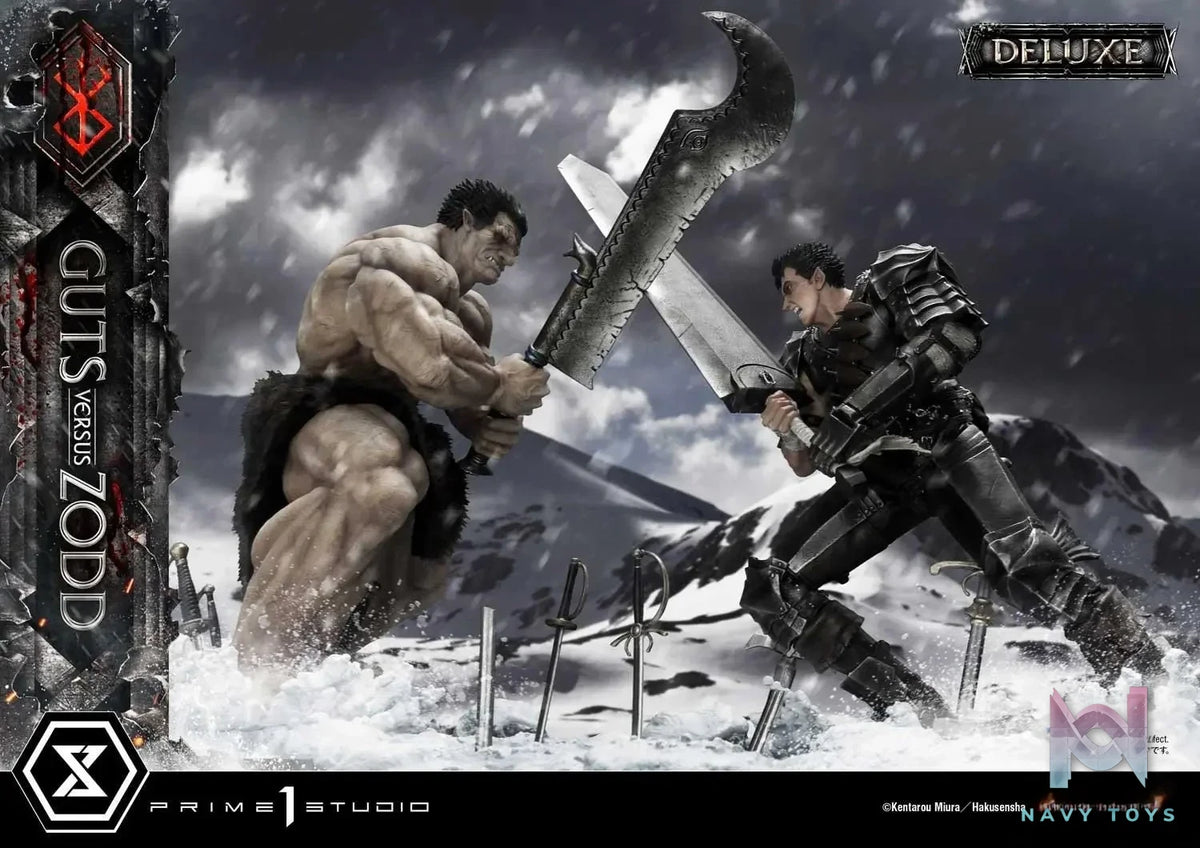 Guts versus Zodd UDMBR-01 UDMBR-01DX (Licensed) - Ultimate Diorama Masterline Berserk - Prime 1 Studio resin statue Navy Toys anime figure