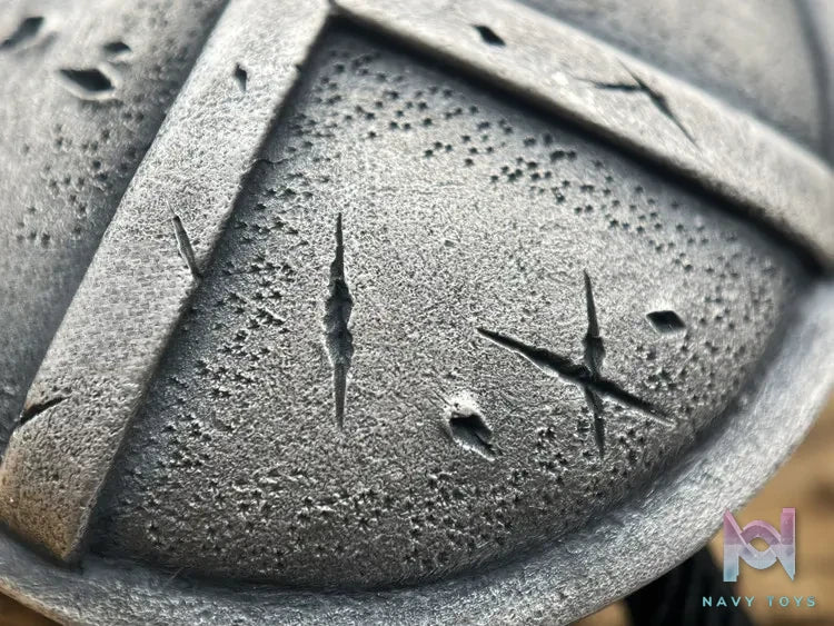 Shou Jiang Studio – Custom Original Design Spartan Shield Sterling Silver Bolo Tie Pendant Original